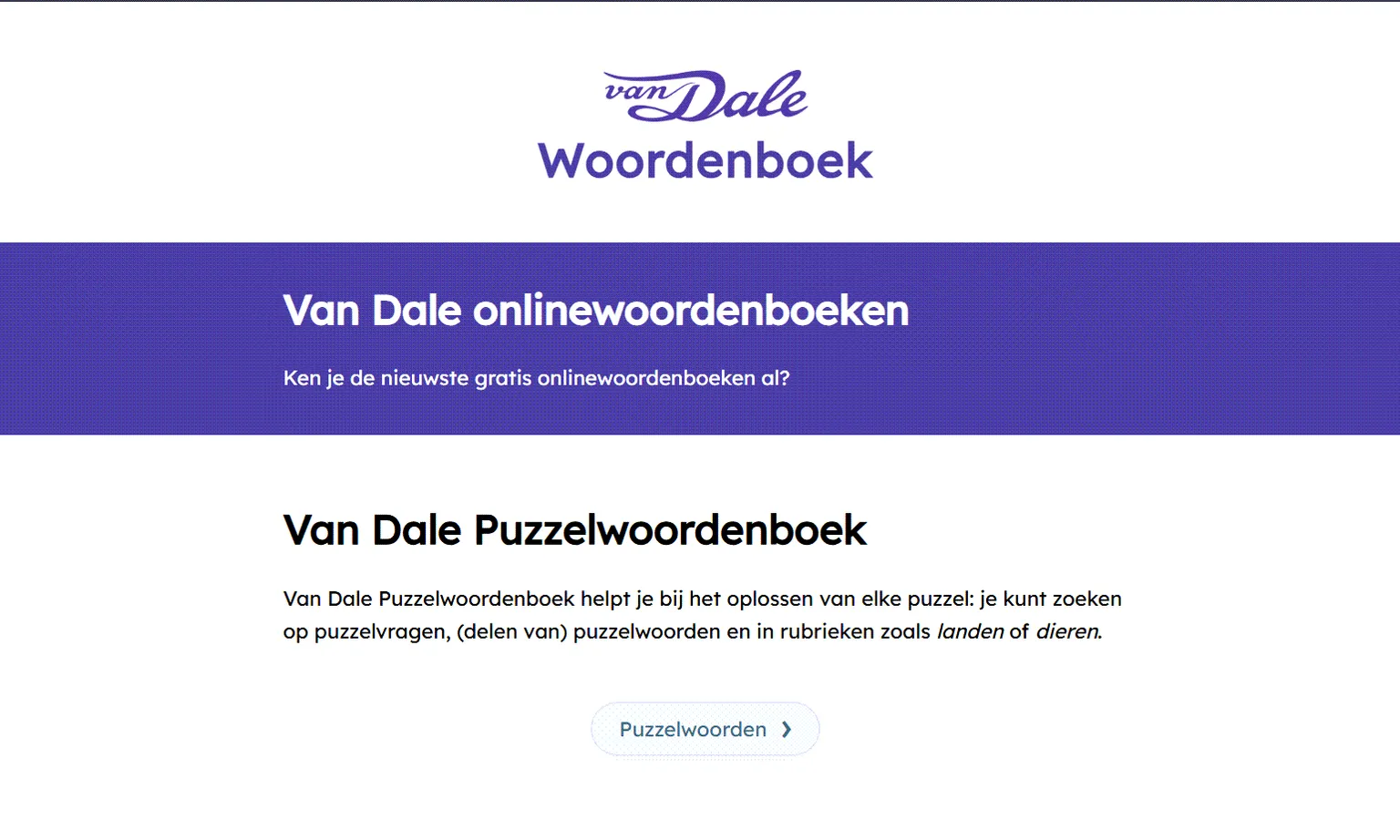Woordenboek.nl website